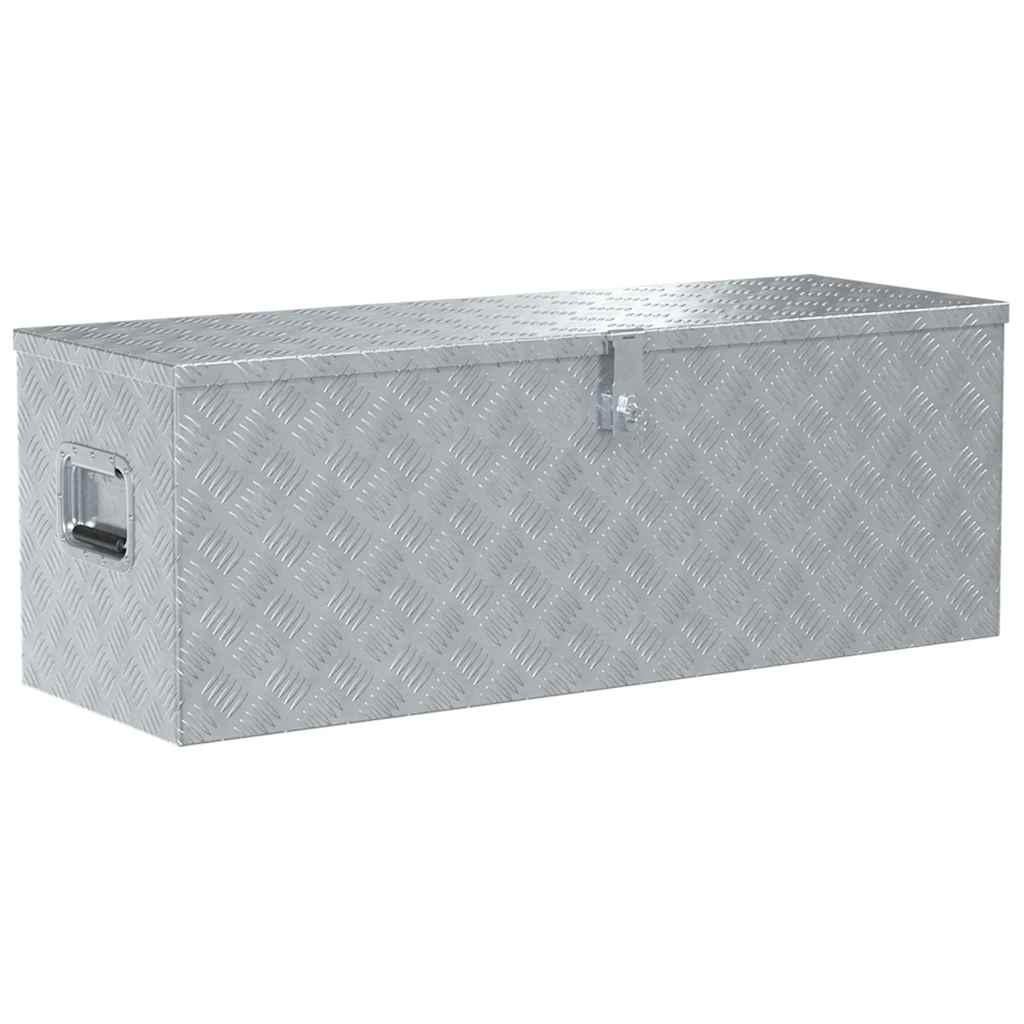 Aluminijska kutija 110,5 x 38,5 x 40 cm srebrna