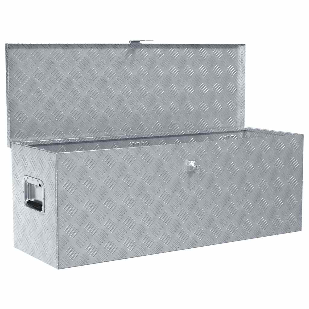 Aluminijska kutija 110,5 x 38,5 x 40 cm srebrna