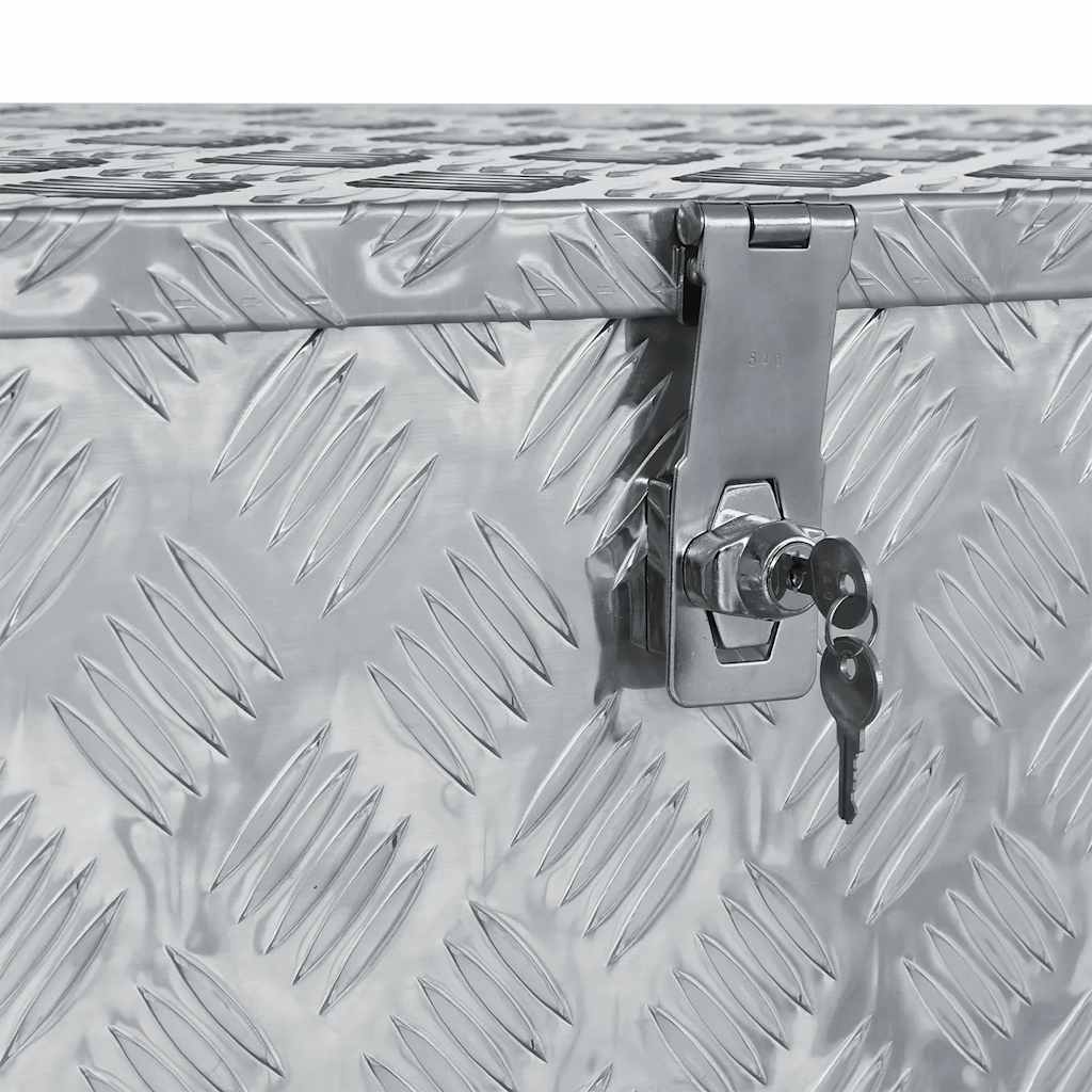 Aluminijska kutija 110,5 x 38,5 x 40 cm srebrna