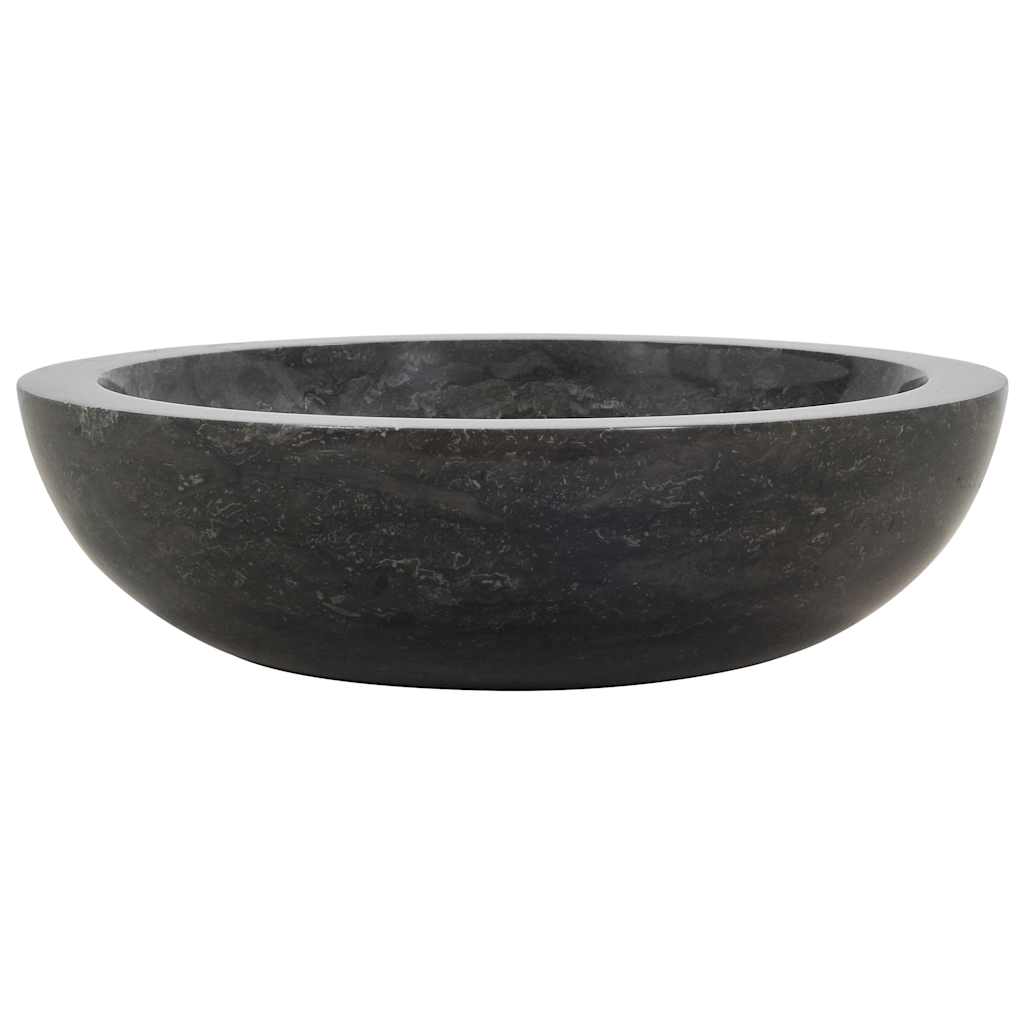 Umivaonik 40 x 12 cm mramorni crni