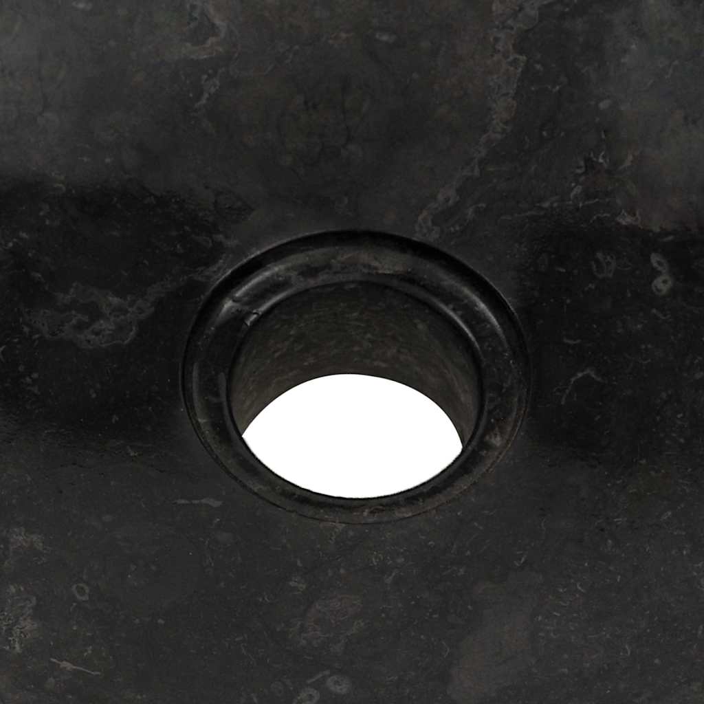 Umivaonik 40 x 12 cm mramorni crni