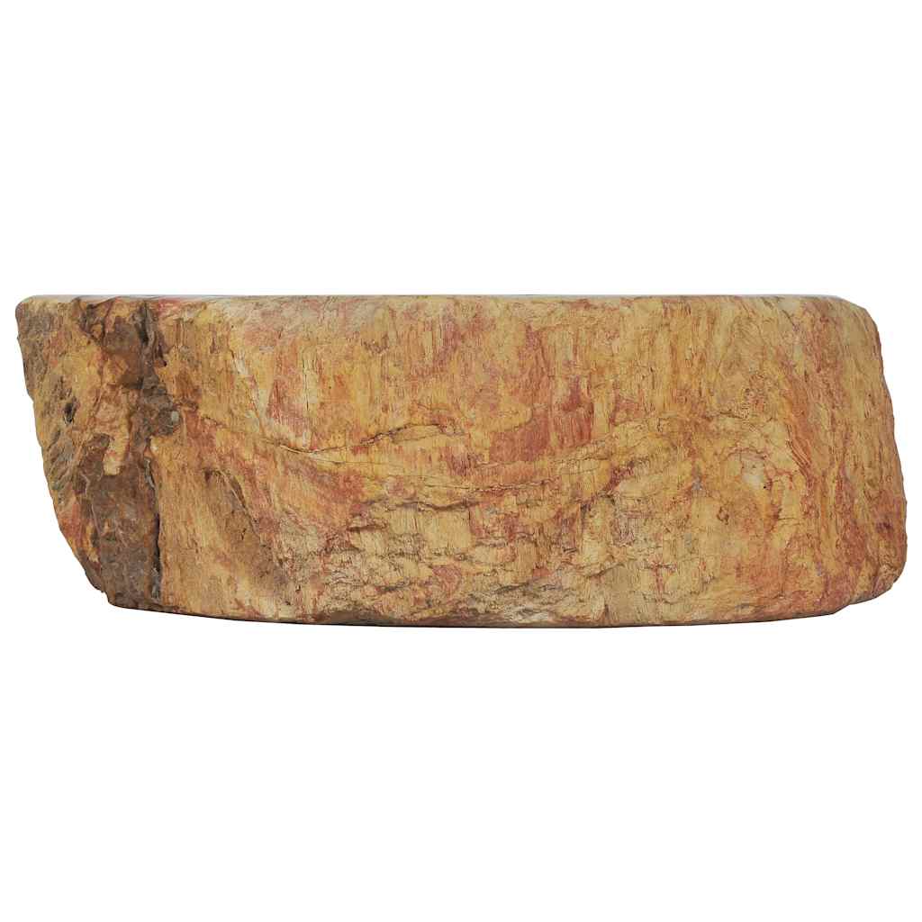 Umivaonik od fosilnog kamena 45 x 35 x 15 cm krem