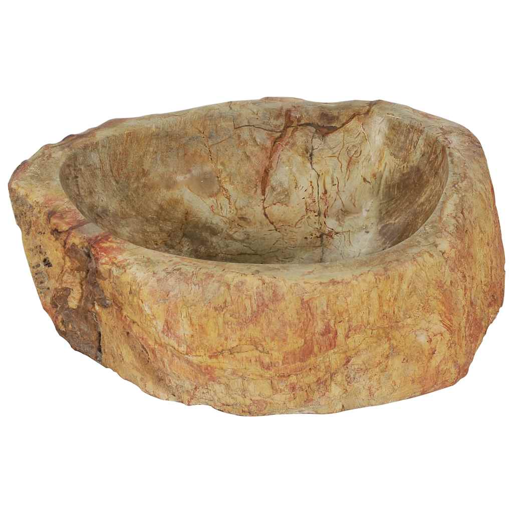Umivaonik od fosilnog kamena 45 x 35 x 15 cm krem