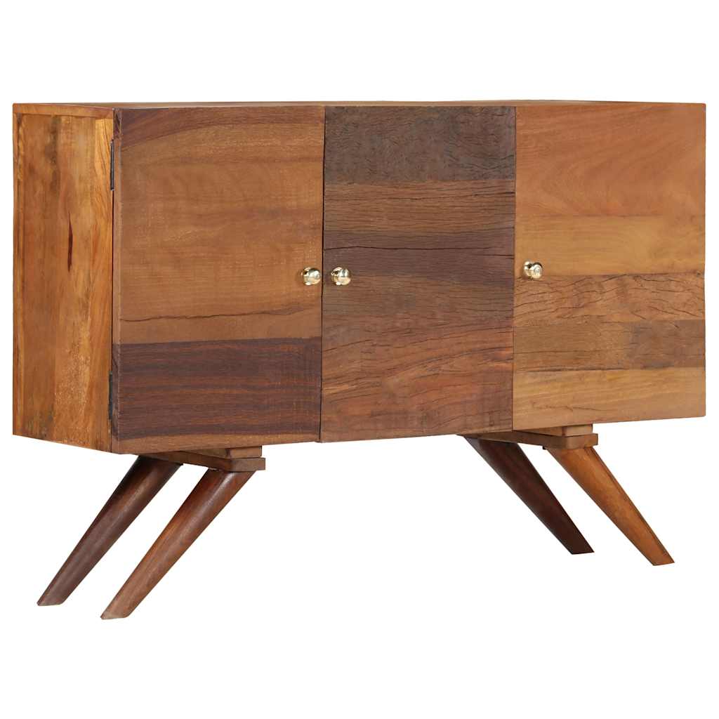 Komoda od masivnog obnovljenog drva smeđa 110 x 30 x 75 cm