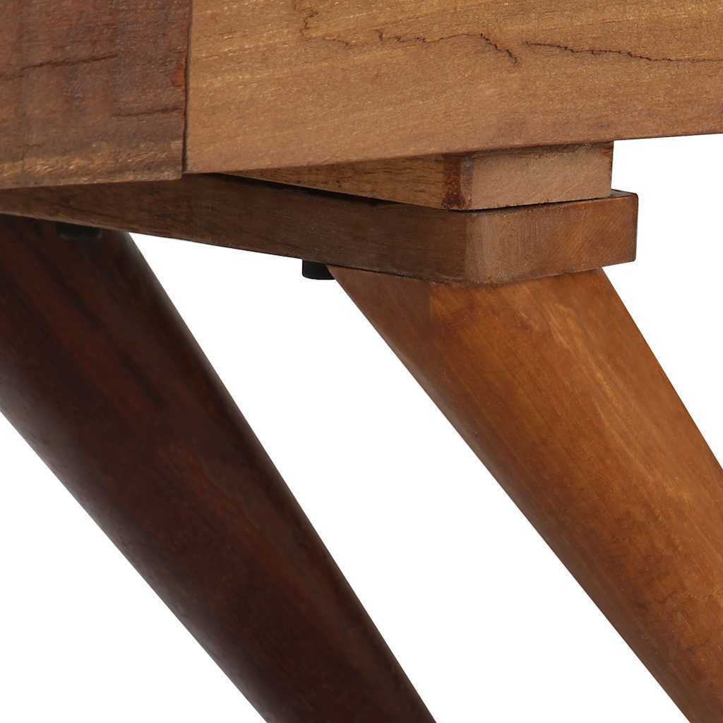Komoda od masivnog obnovljenog drva smeđa 110 x 30 x 75 cm