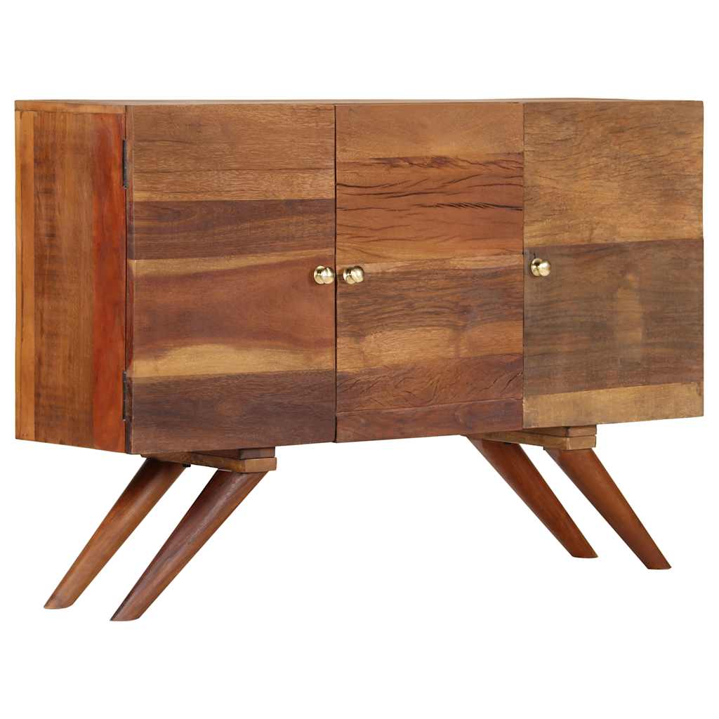 Komoda od masivnog obnovljenog drva smeđa 110 x 30 x 75 cm