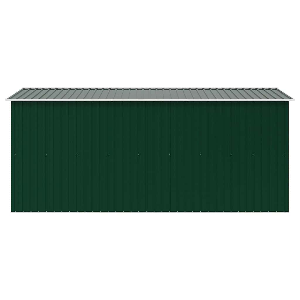 Vrtno spremište 257 x 392 x 181 cm metalno zeleno