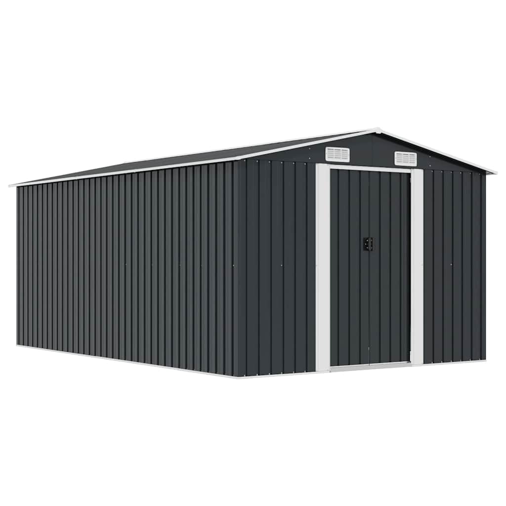 Vrtno spremište 257 x 392 x 181 cm metalno antracit