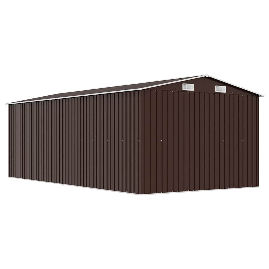 Vrtno spremište 257 x 489 x 181 cm metalno smeđe