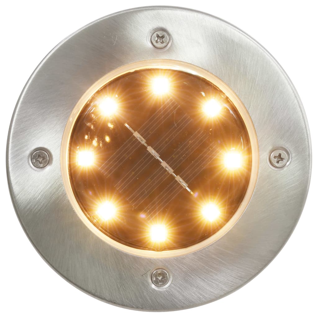 Solarne podne svjetiljke s LED žaruljama 8 kom tople bijele