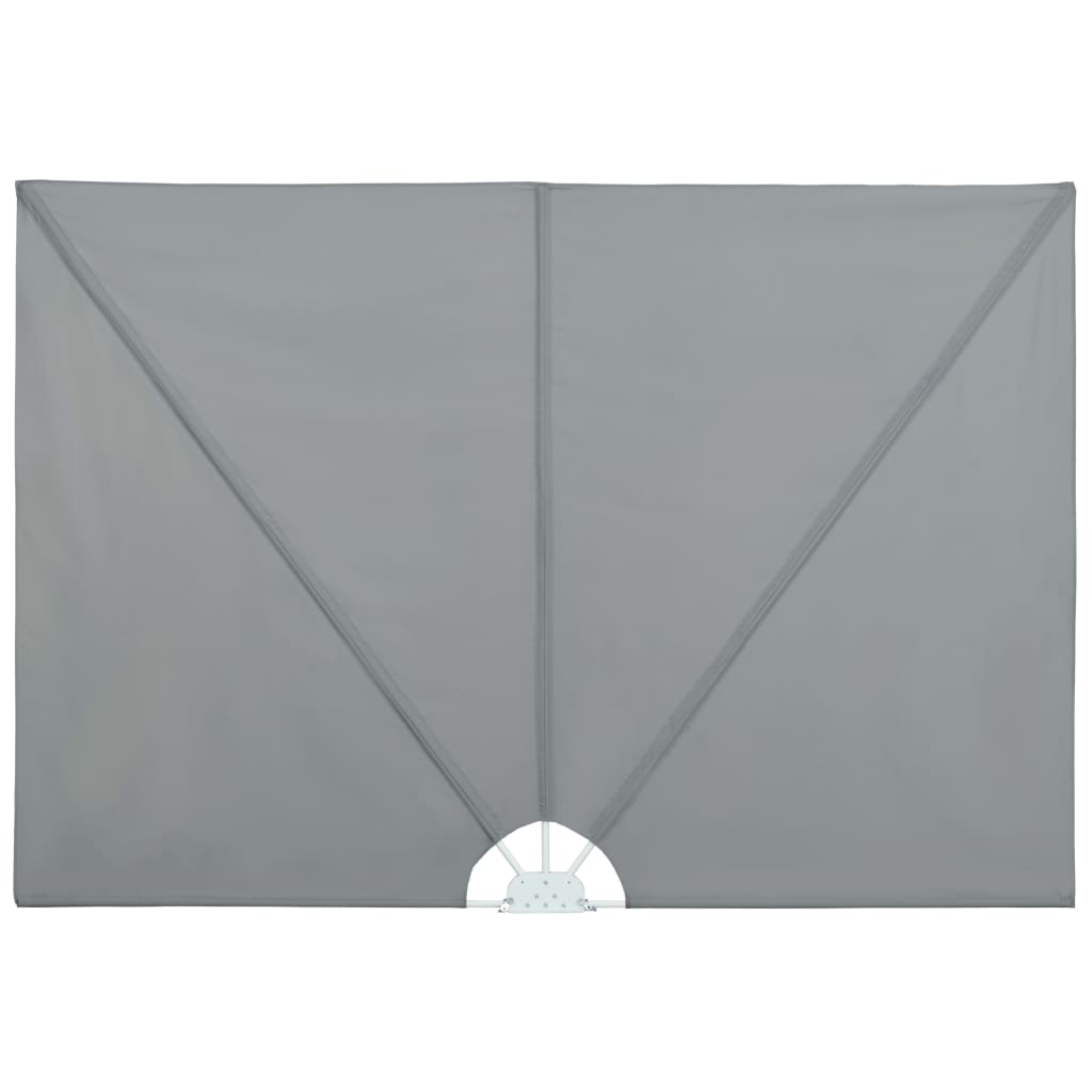 Sklopiva bočna tenda siva 400 x 200 cm