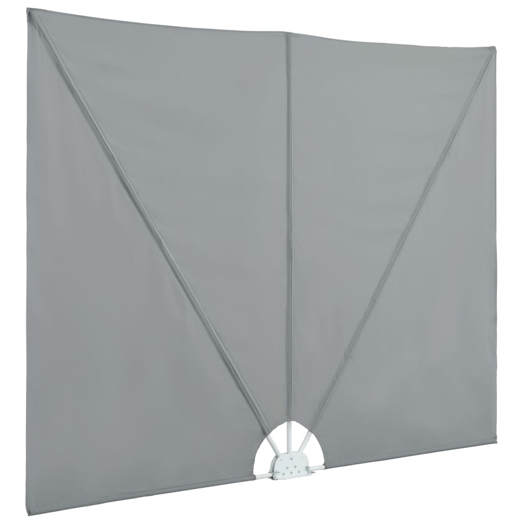 Sklopiva bočna tenda siva 400 x 200 cm