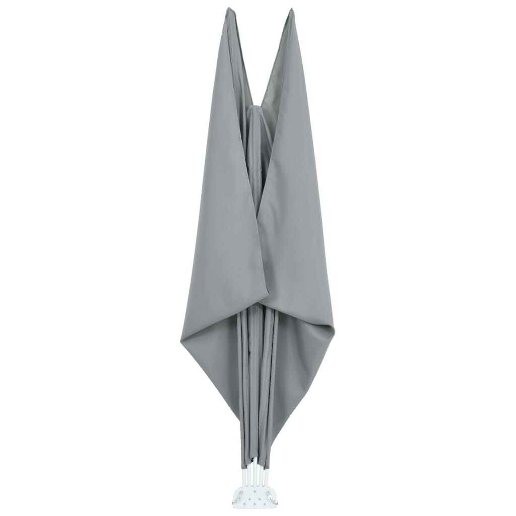 Sklopiva bočna tenda siva 400 x 200 cm