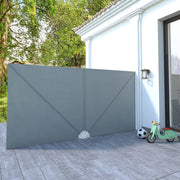 Sklopiva bočna tenda siva 400 x 200 cm