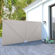 Sklopiva bočna tenda krem 400 x 200 cm