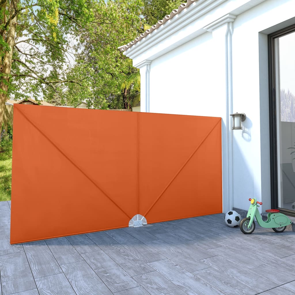 Sklopiva bočna tenda terakota 400 x 200 cm
