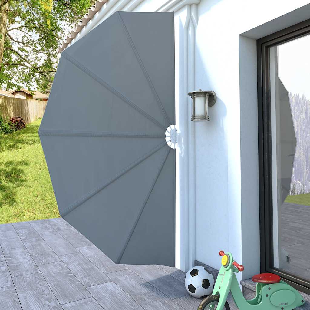 Sklopiva bočna tenda siva 160 cm