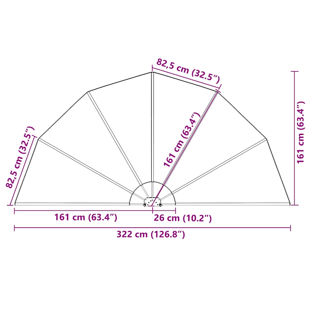 Sklopiva bočna tenda siva 160 cm