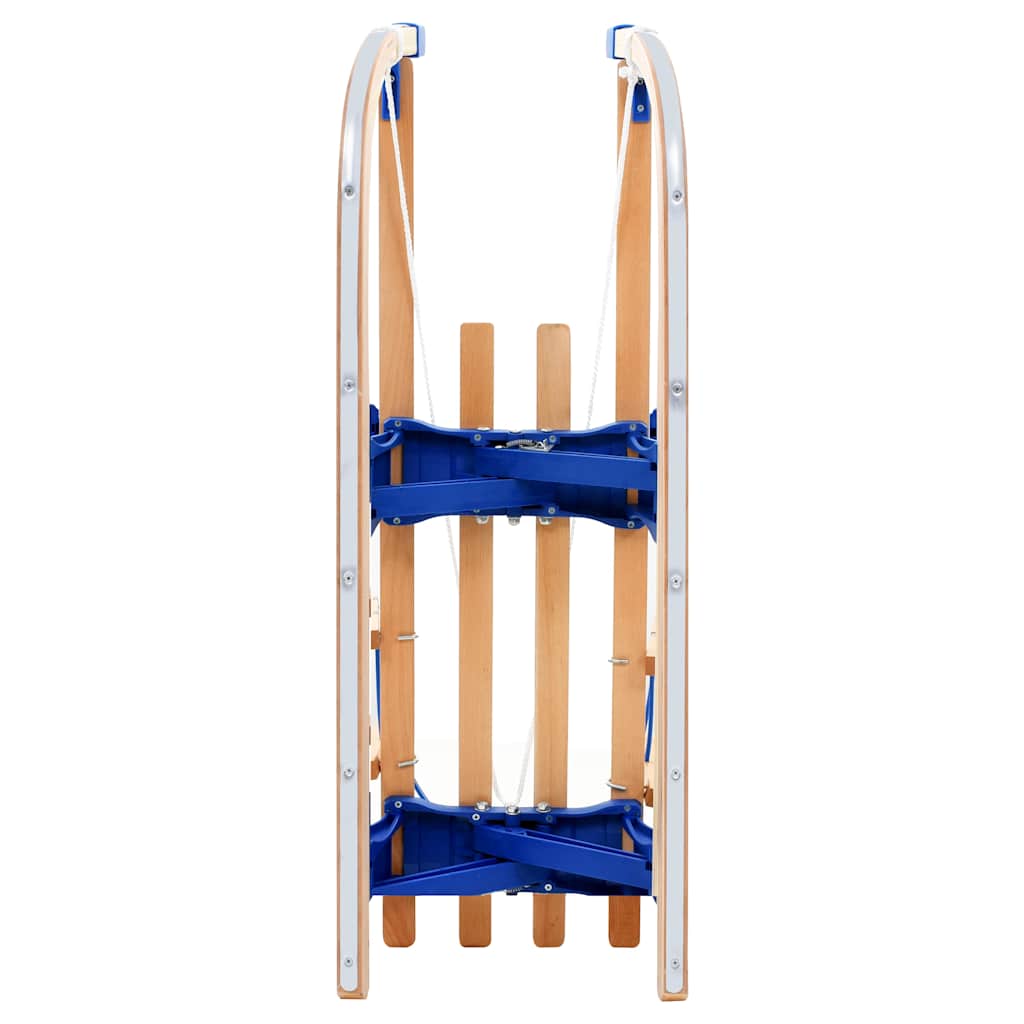 Sklopive sanjke s naslonom drvene 119 cm