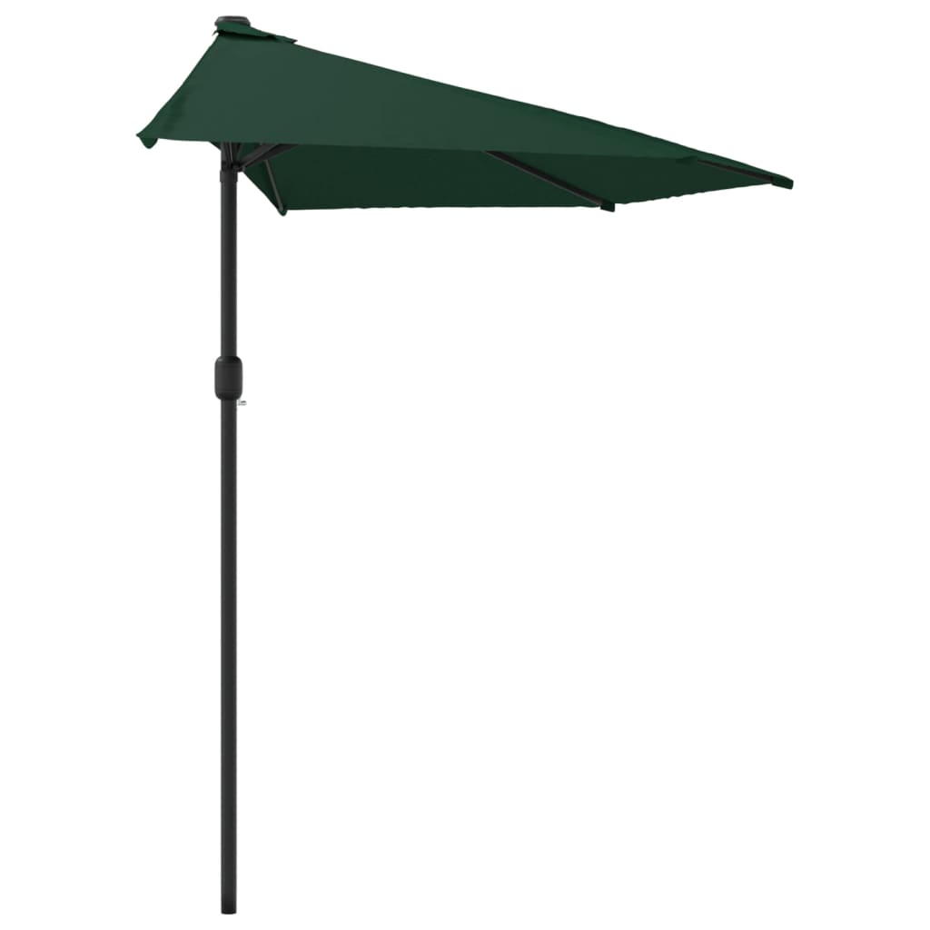 Balkonski suncobran s aluminijskom šipkom 300 x 155 cm zeleni