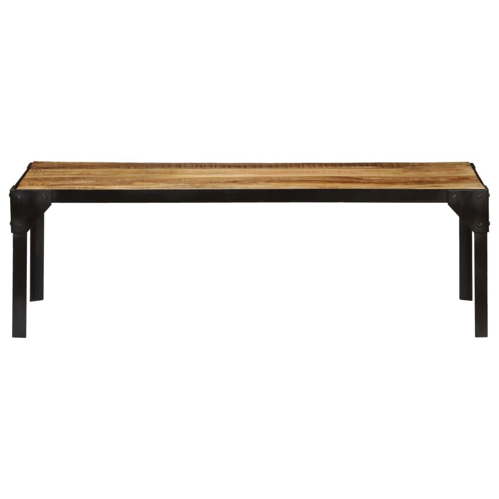Stolić za kavu od grubog drva manga i čelika 110 cm