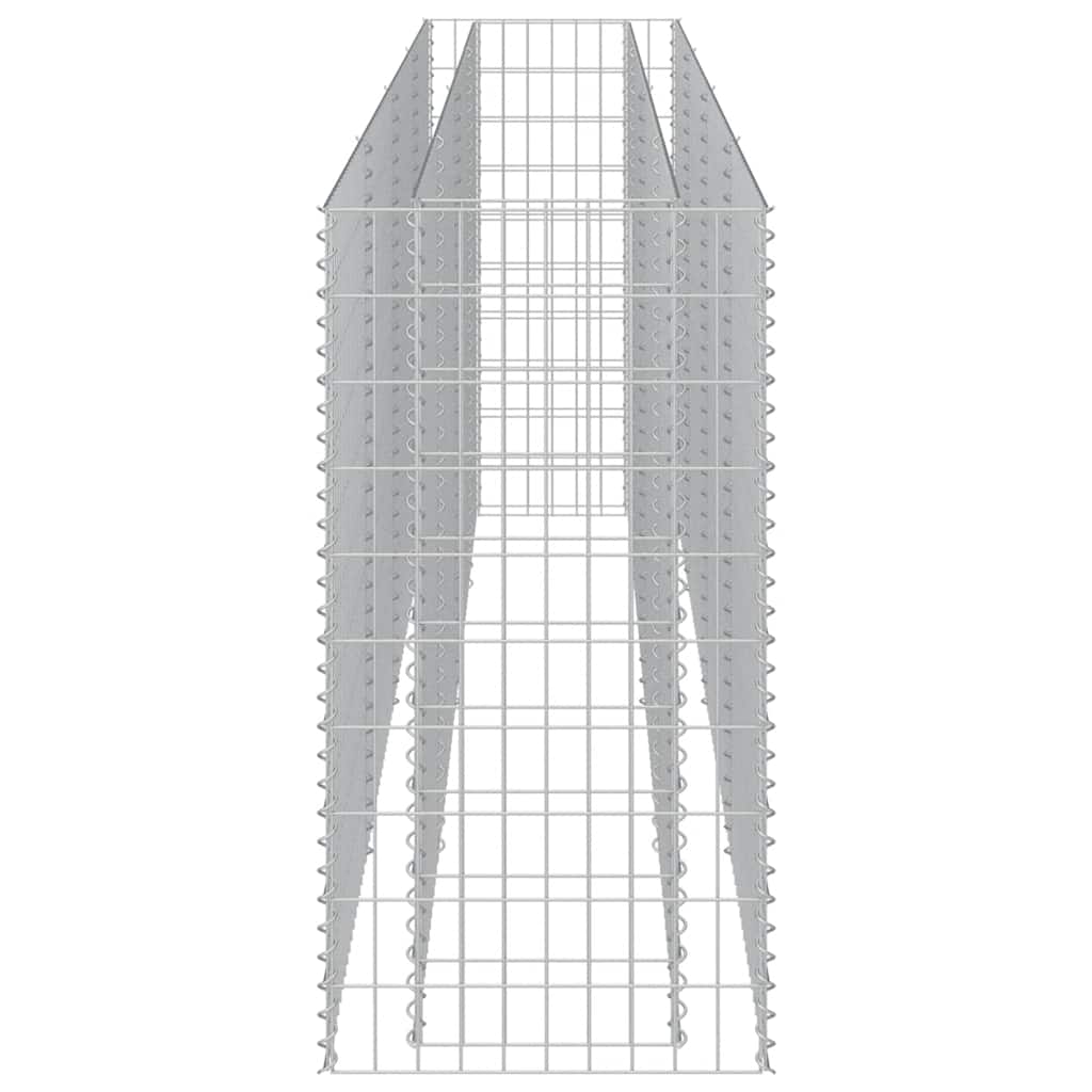 Gabionska sadilica od pocinčanog čelika 360 x 50 x 100 cm