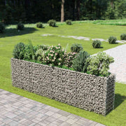 Gabionska sadilica od pocinčanog čelika 360 x 50 x 100 cm