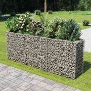 Gabionska sadilica od pocinčanog čelika 270 x 50 x 100 cm