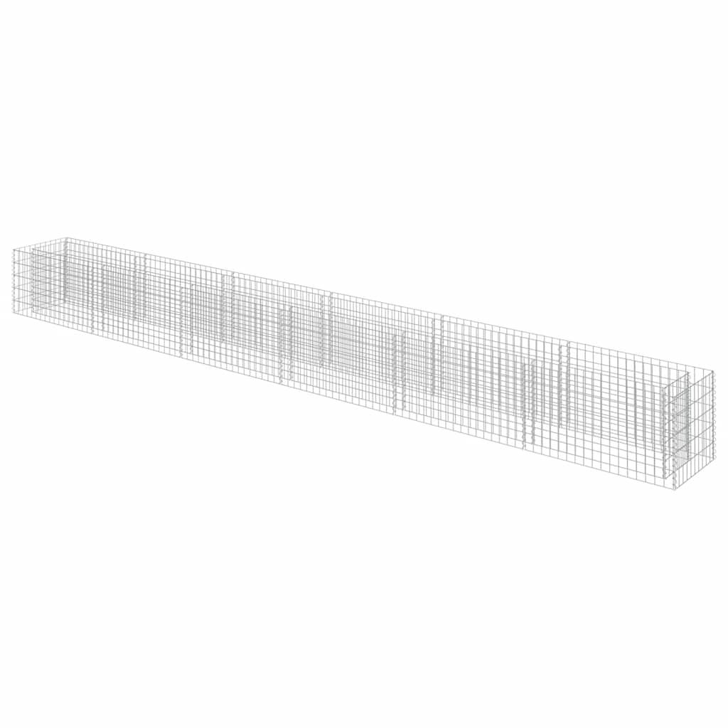 Gabionska sadilica od pocinčanog čelika 540 x 50 x 50 cm