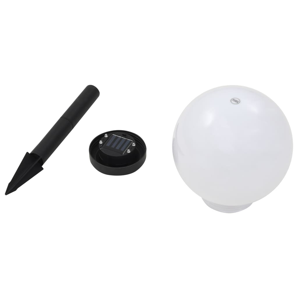 Vanjske solarne svjetiljke 3 kom LED kuglaste 20 cm RGB