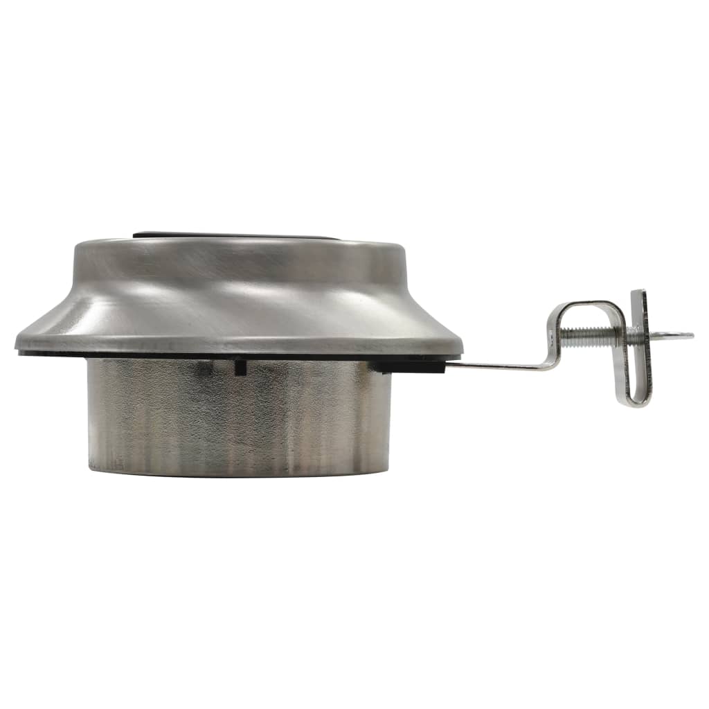 Vanjske solarne svjetiljke 6 kom LED okrugle 12 cm bijele