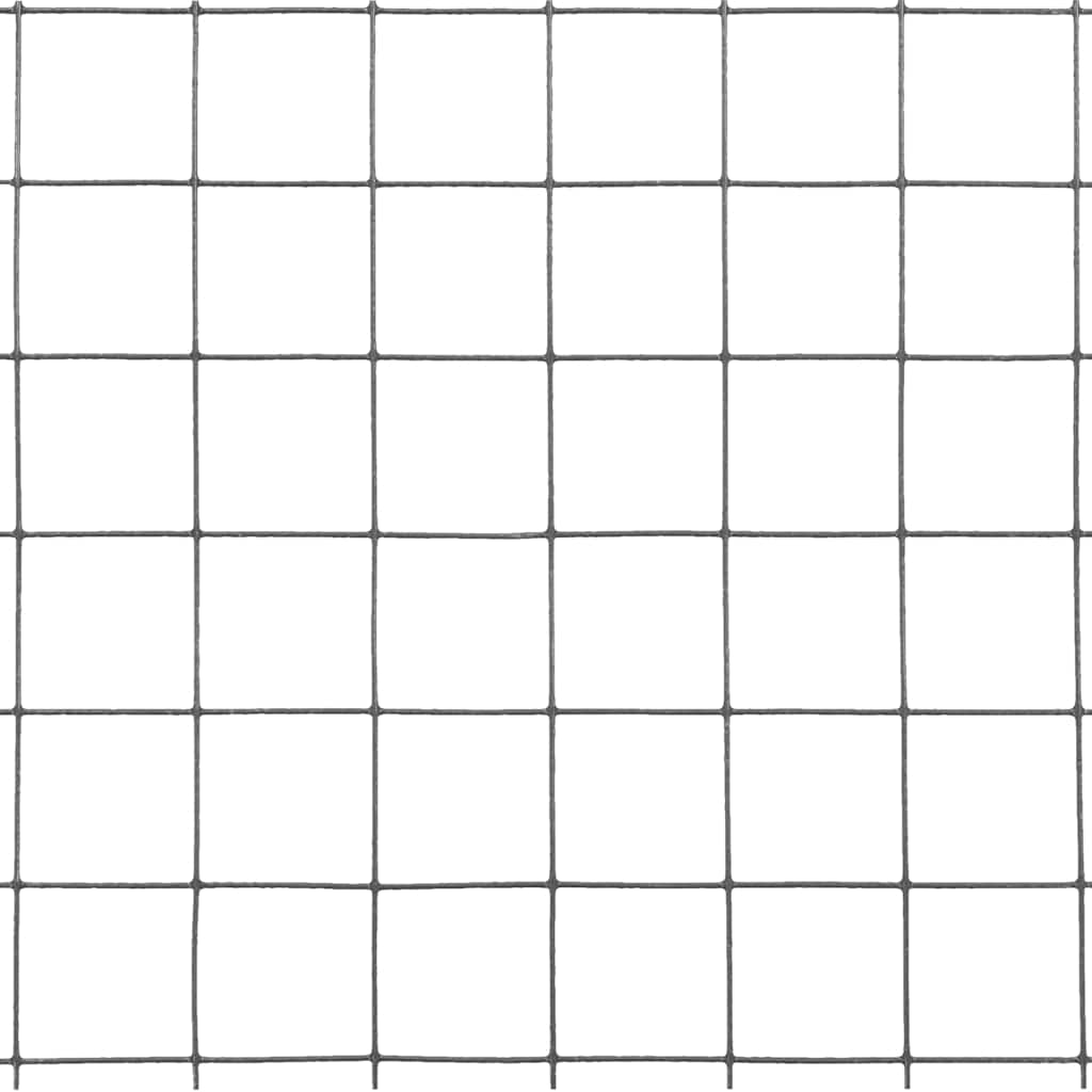 Žičana mreža od čelika s PVC oblogom za kokoši 10 x 1 m siva