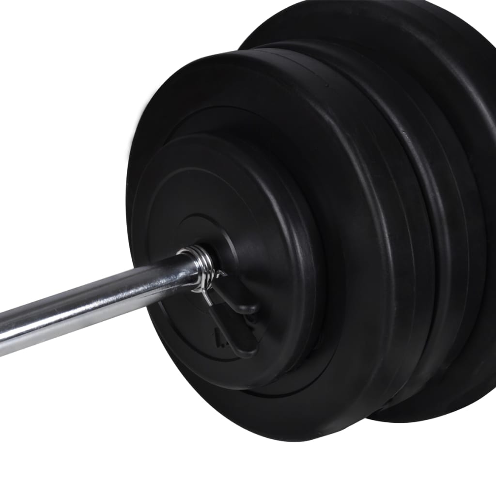 Klupa za vježbanje sa setom utega 60,5 kg