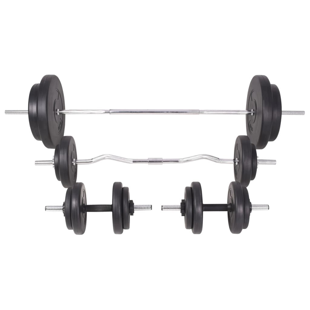 Klupa za dizanje utega sa stalkom i setom utega 90 kg
