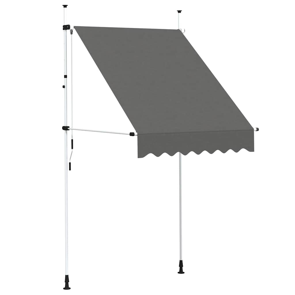 Tenda na ručno uvlačenje 150 cm antracit
