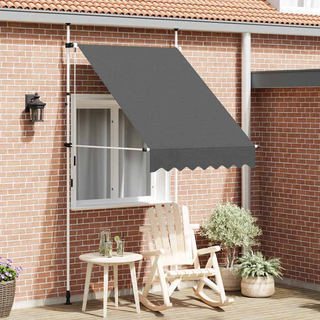 Tenda na ručno uvlačenje 150 cm antracit