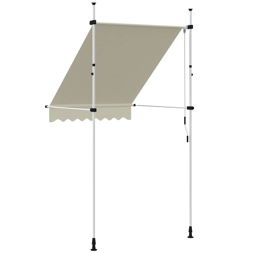 Tenda na ručno uvlačenje 150 cm krem
