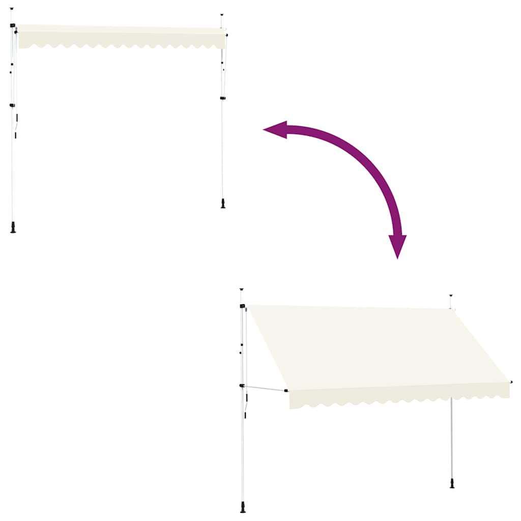 Tenda na ručno uvlačenje 350 cm krem