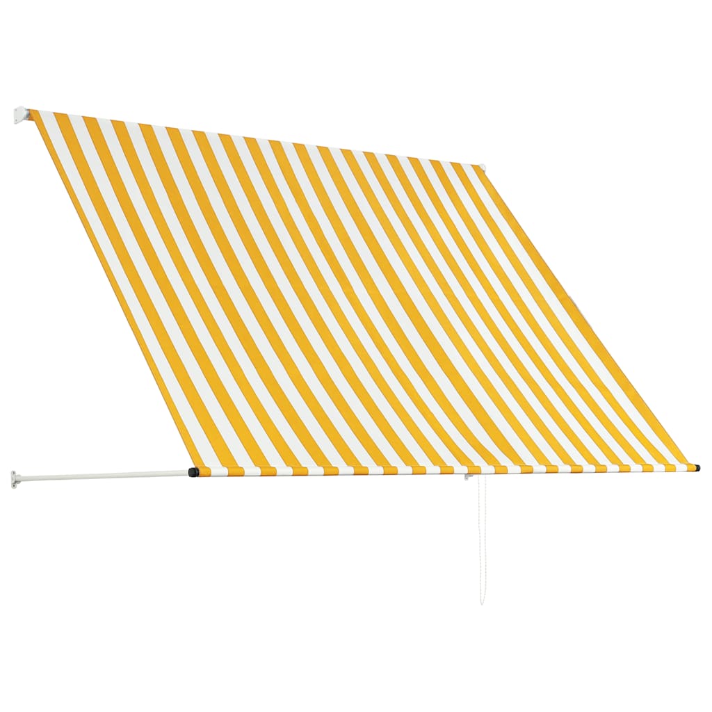 Tenda na uvlačenje 200 x 150 cm žuto-bijela