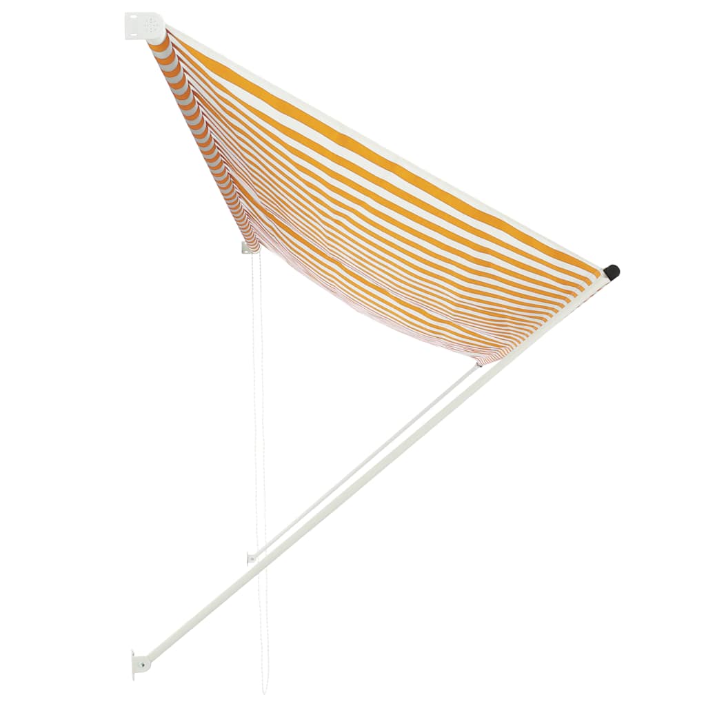 Tenda na uvlačenje 350 x 150 cm žuto-bijela