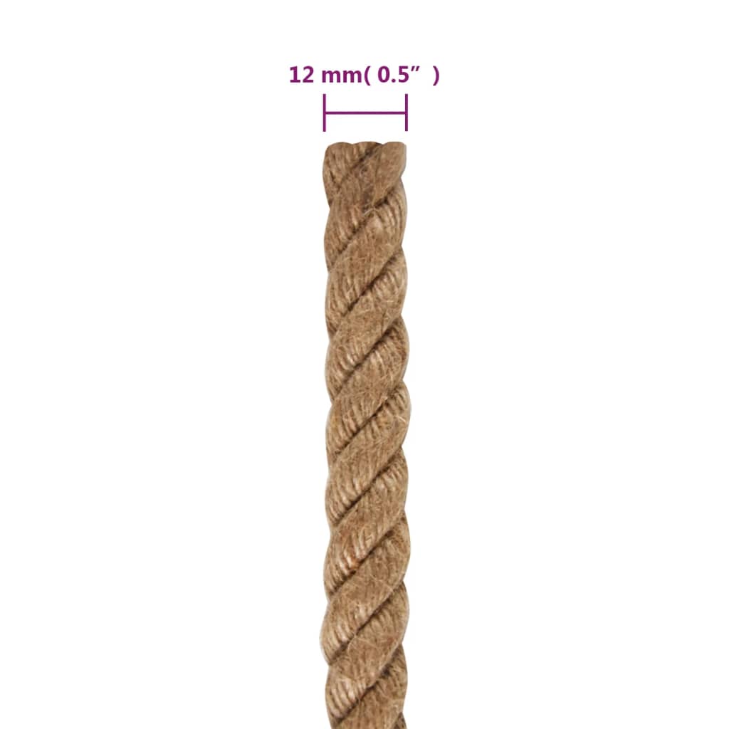 Uže od 100 % jute 12 mm 250 m