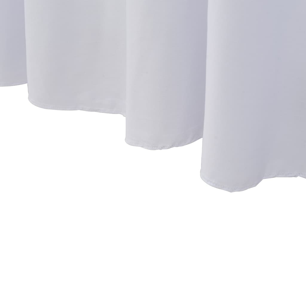 Rastezljive navlake za stol 2 kom duge 243 x 76 x 74 cm bijele