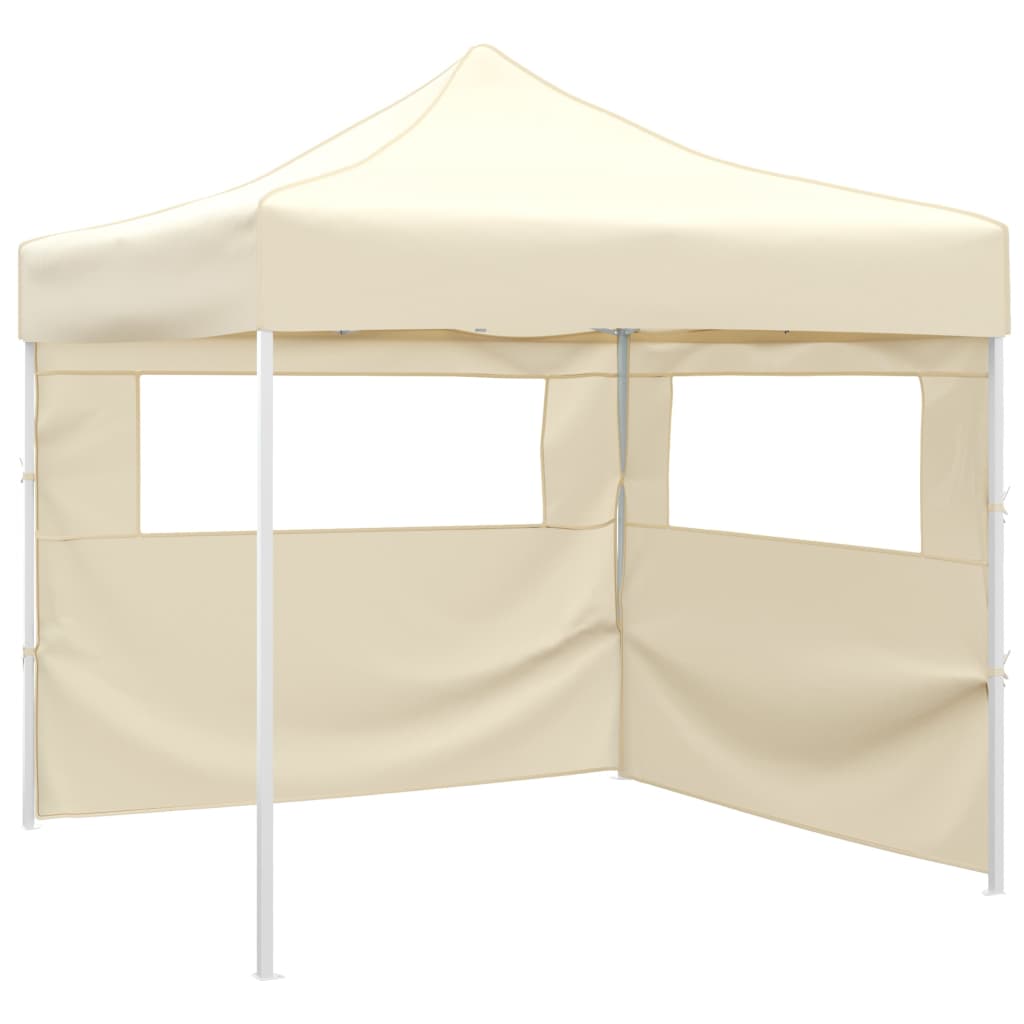 Sklopivi šator s 2 zida 291x291x315 cm krem
