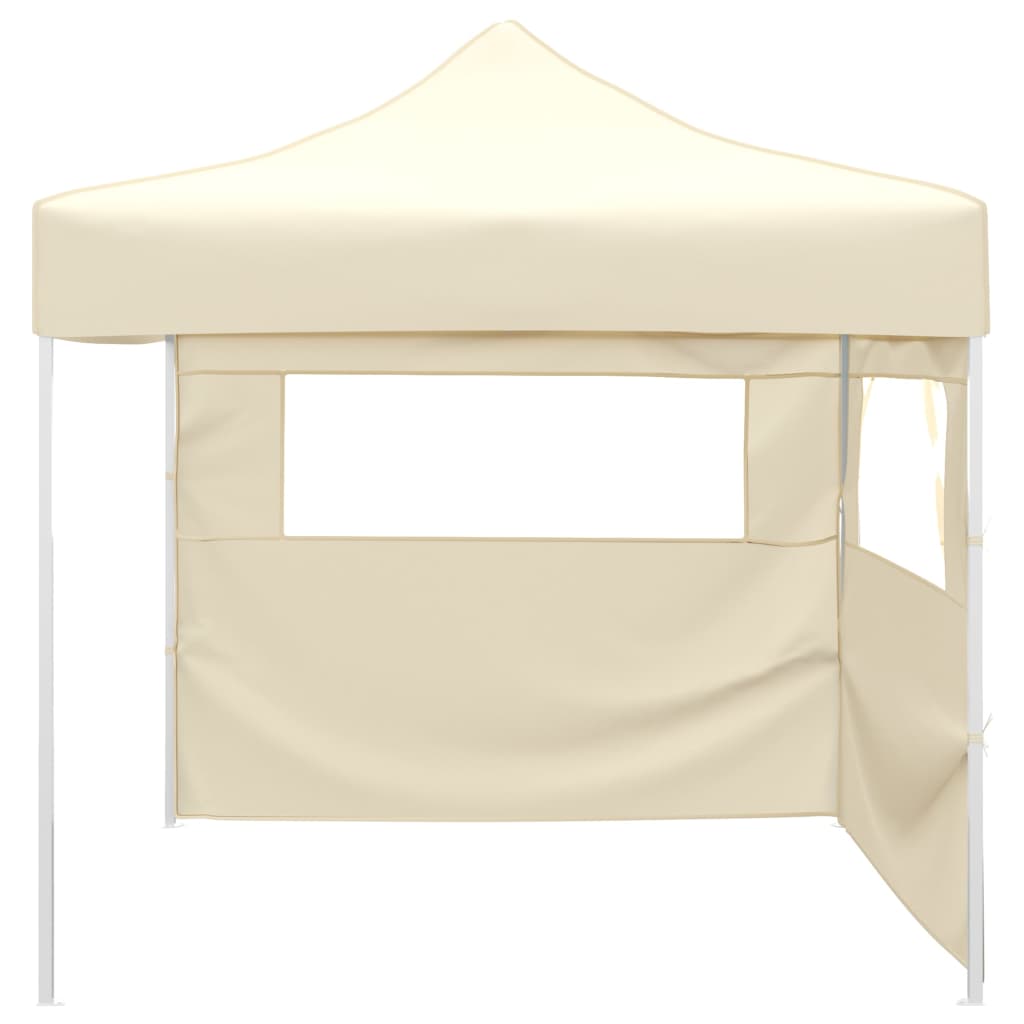 Sklopivi šator s 2 zida 291x291x315 cm krem