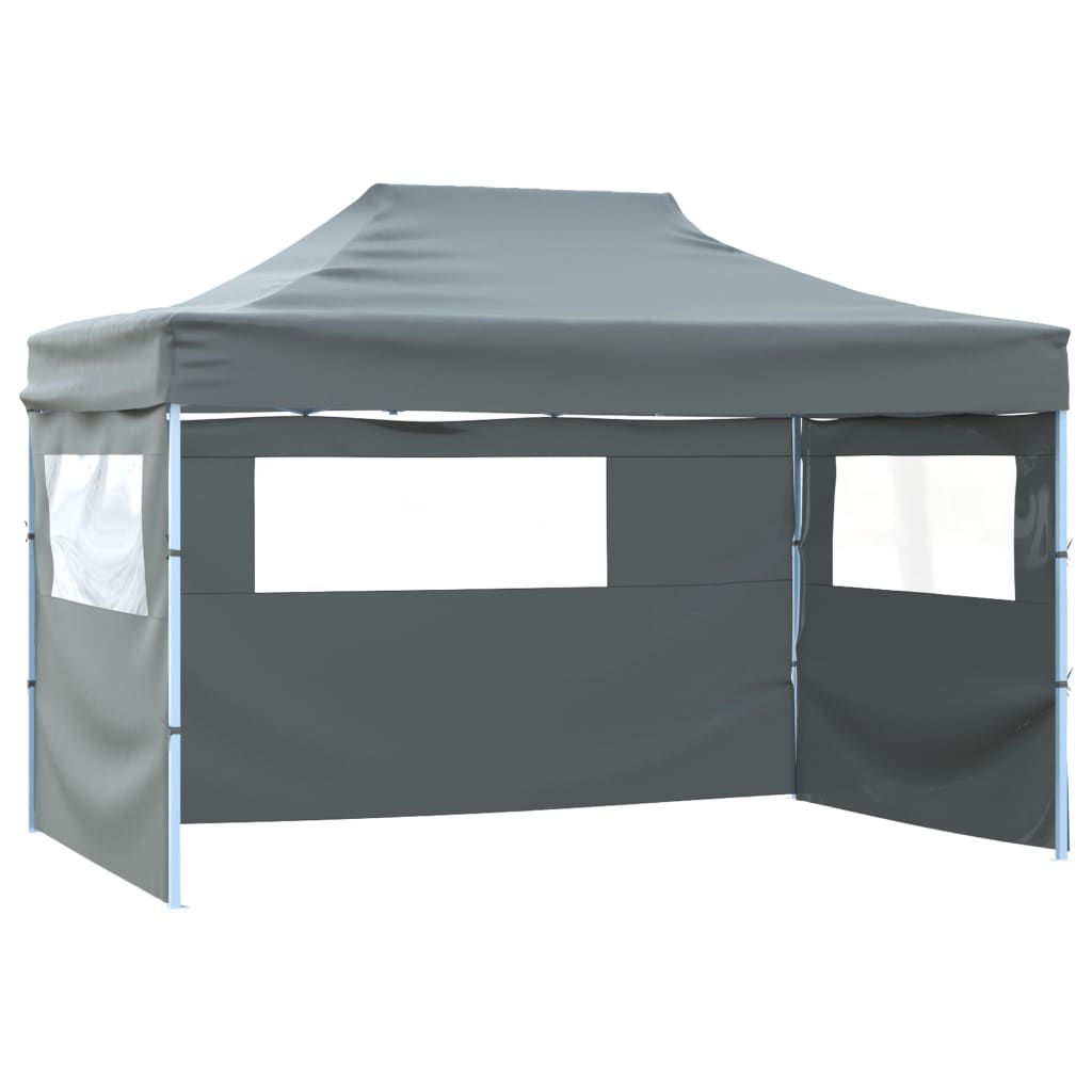 Sklopivi šator s 3 zida 431x291x315 cm antracit