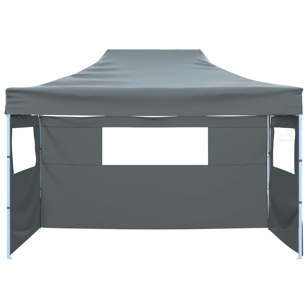 Sklopivi šator s 3 zida 431x291x315 cm antracit
