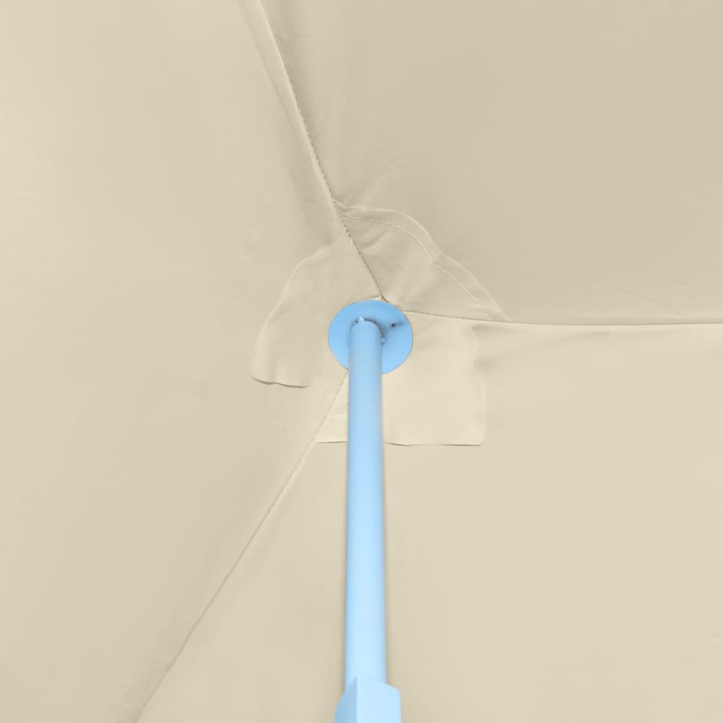 Sklopivi šator za zabave s 8 bočnih zidova 870x291x315 cm krem