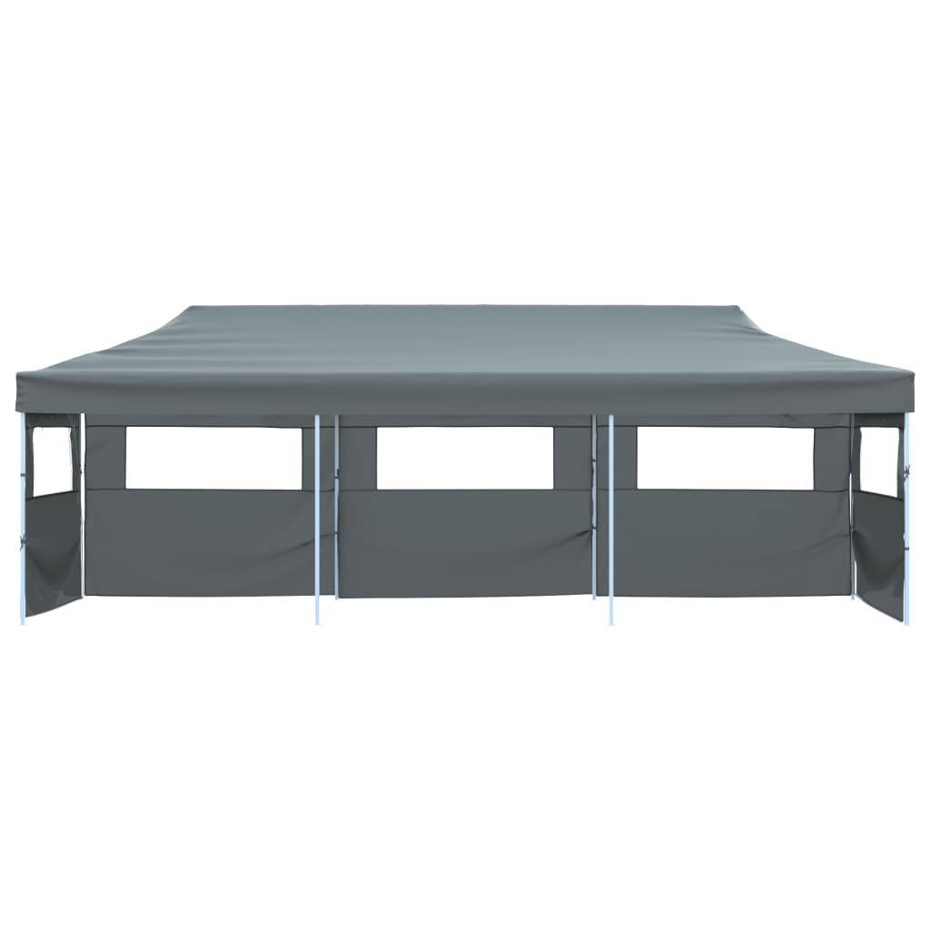 Sklopivi šator za zabave s 5 bočnih zidova 870x291x315 cm antracit
