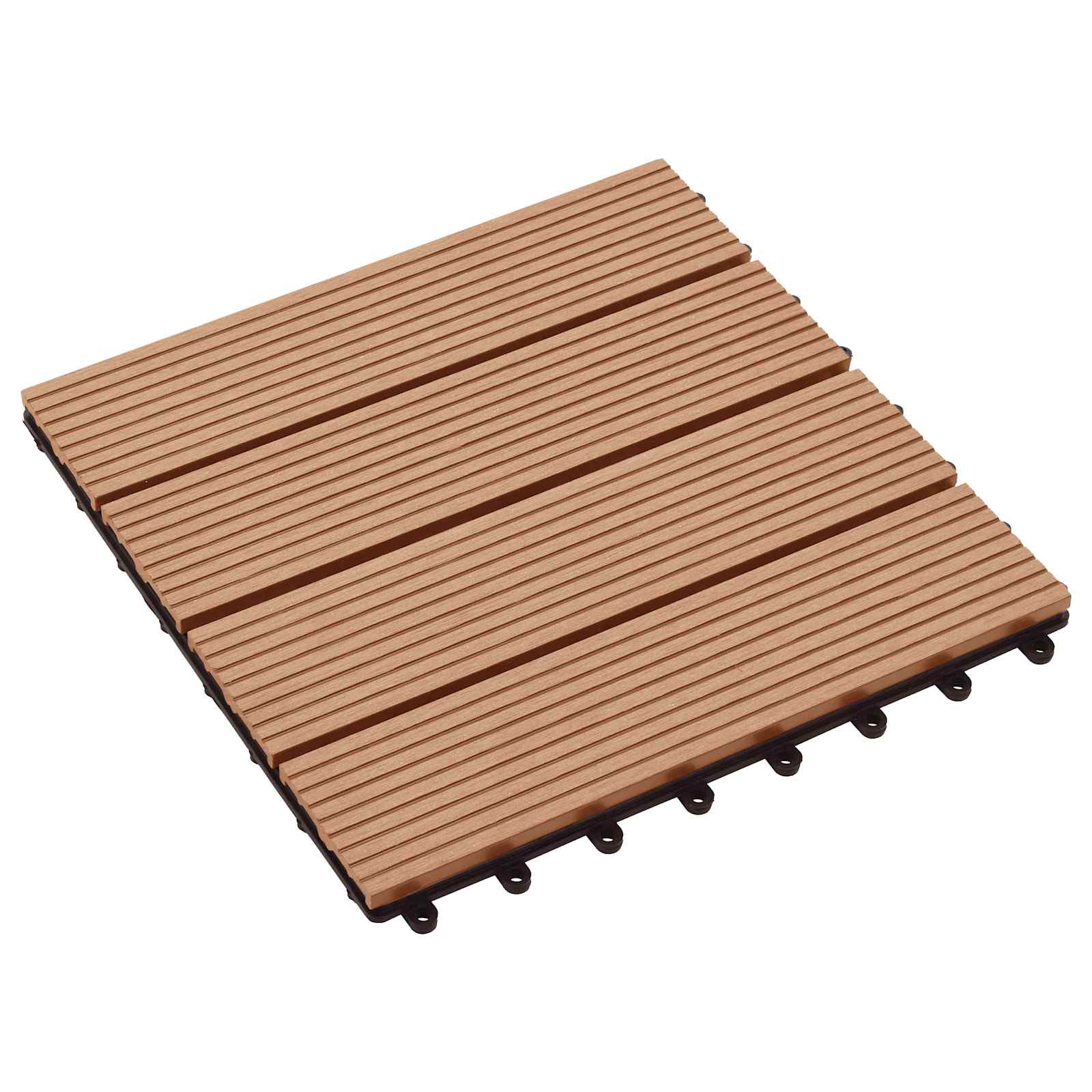 Pločice za decking 11 pcs Tikovina 30 x 30 cm