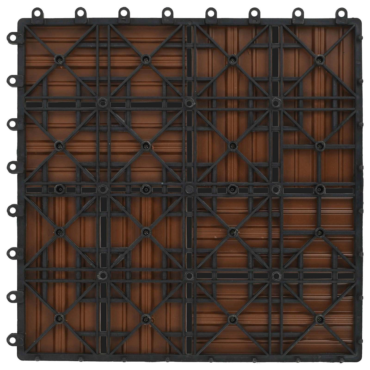 Pločice za decking 11 kom. Smeđa 30 x 30 cm WPC